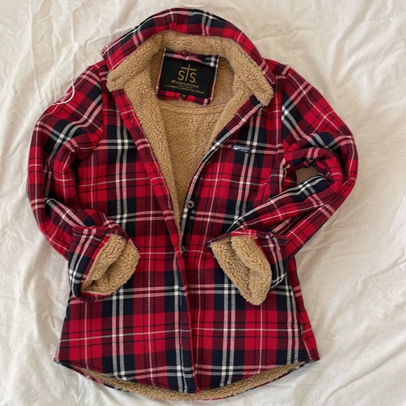 STS Ranchwear Jackets & Blazers - StS Ranchwear, by Carroll Original Wear, Western Red Plaid Lined Jacket, Size XS